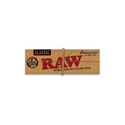 PAPELILLOS RAW CLASSIC CONNOISSEUR 1 1-4 + TIPS